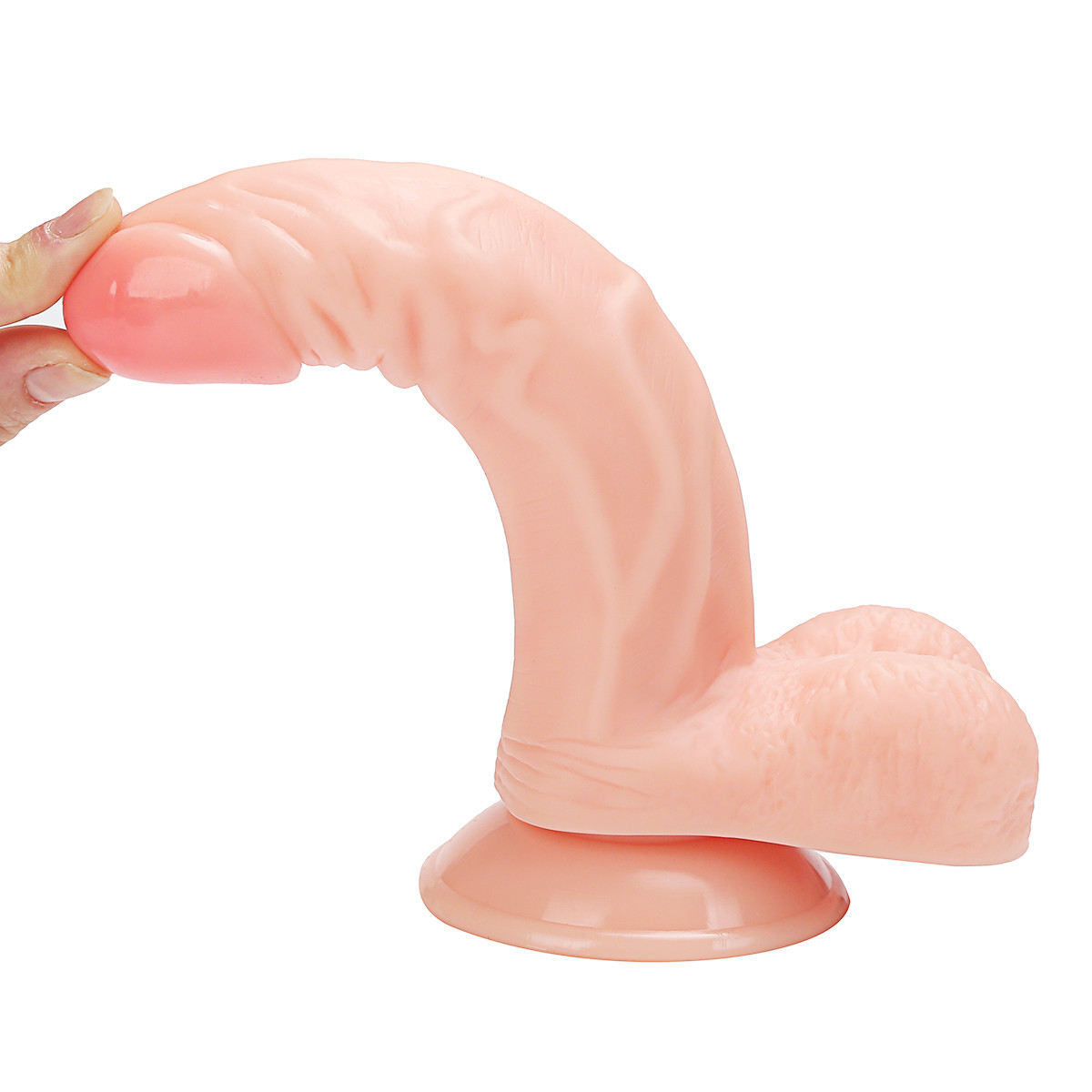 22 Cm Ryan Ultra Gerçekçi Doku Vantuzlu Testisli Dildo EroticTR