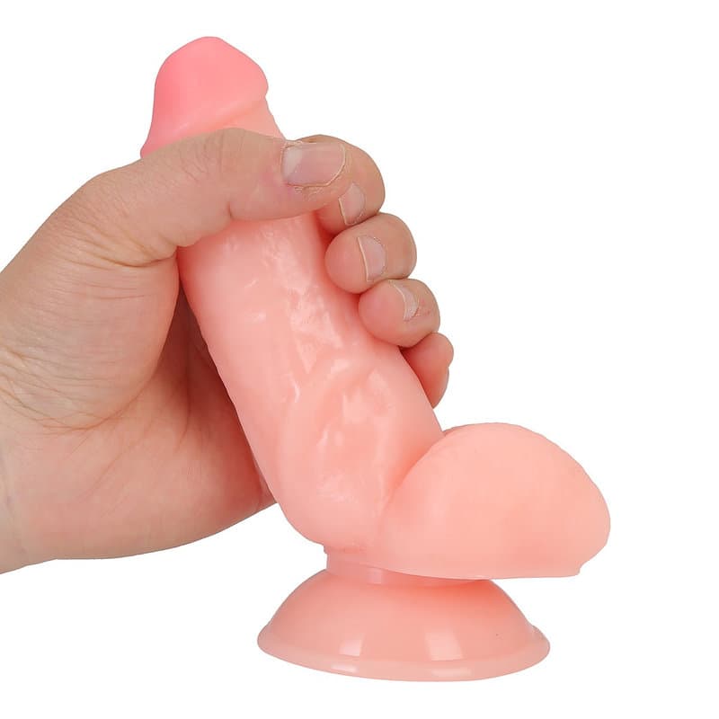 17 Cm. Baron Ultra Gerçekçi Doku Vantuzlu Testisli Dildo