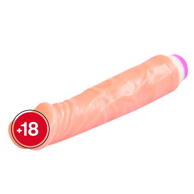 20cm Motorlu Tam Realistik Penis Vibratör (Ten Rengi)
