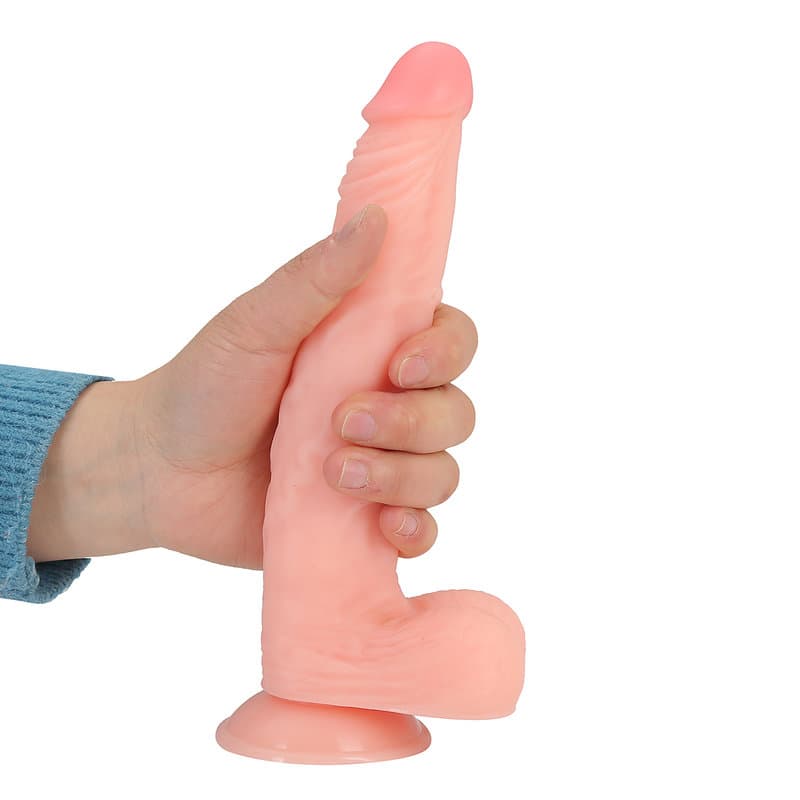24 Cm. Rio Ultra Gerçekçi Doku Vantuzlu Testisli Dildo