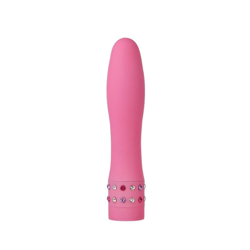 Diamond Princess Mücevher Taşlı 4” Vibratör (Pembe)