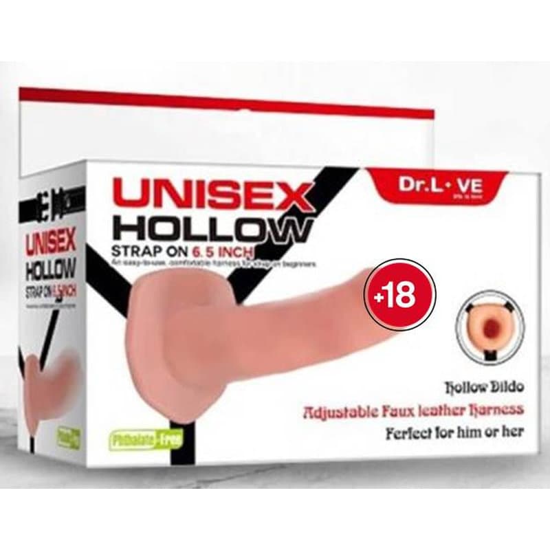 Dr.Love İçi Boş Belden Bağlamalı Yarı Realistik Penis