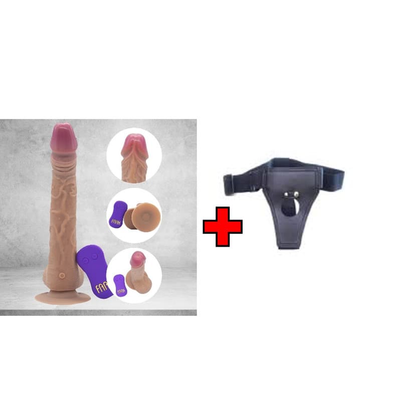 Dr.Love USB Şarjlı Uzaktan Kumandalı – Belden Bağlamalı Kemerli – Ultra Realistik Penis