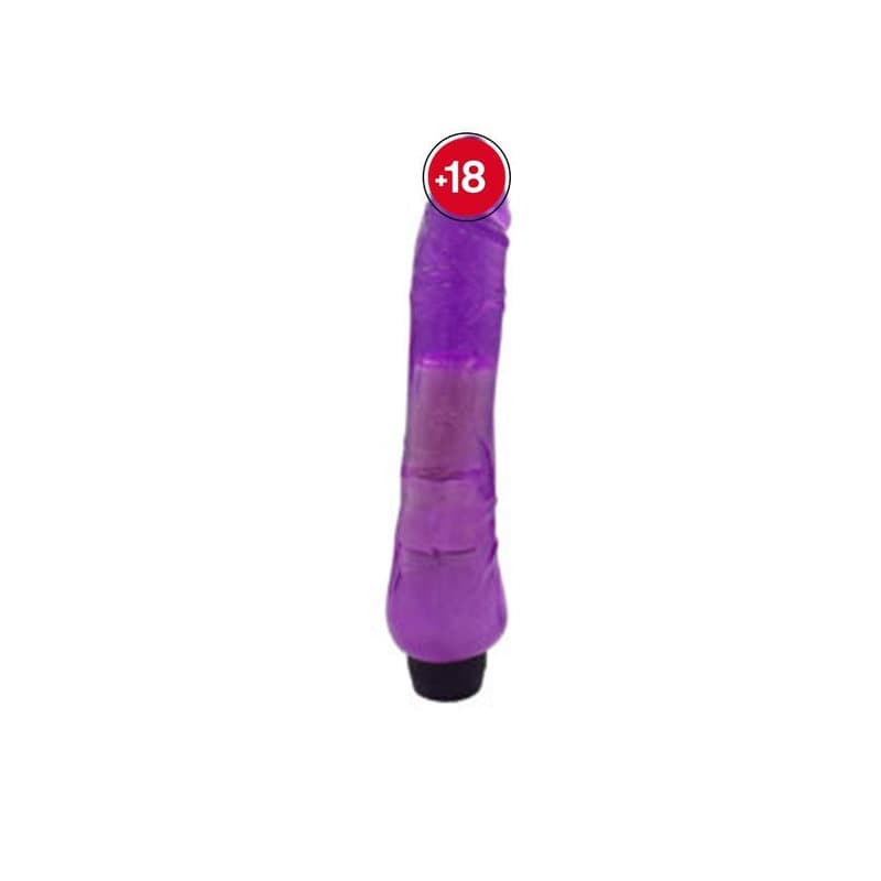G-Spot Slikon Renkli Motorlu Vibratör (Jelly Mor)
