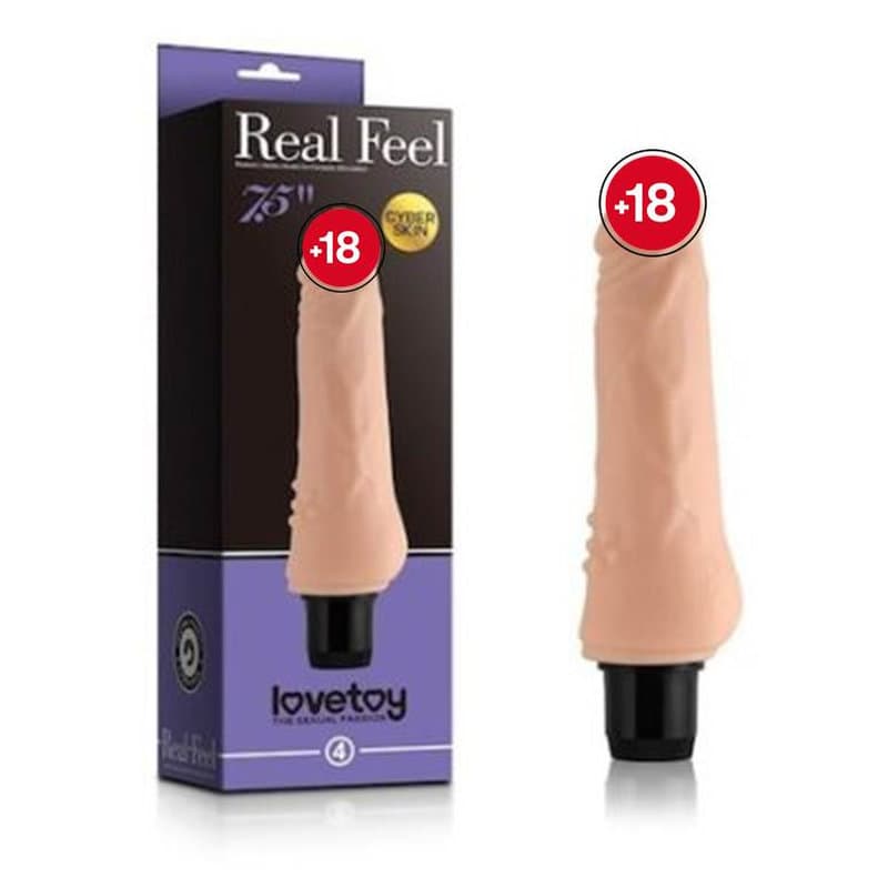 Lovetoy Real Feel Cyberskin 19 CM Titreşimli Vibratör Penis