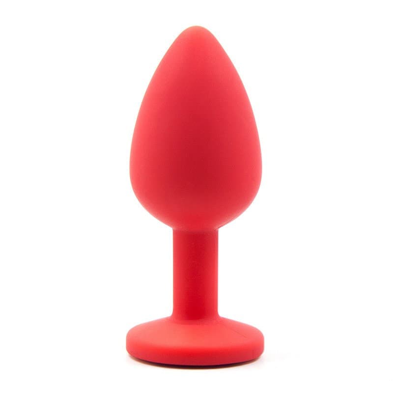 Su Geçirmez Silikon Anal Plug (Kırmızı)