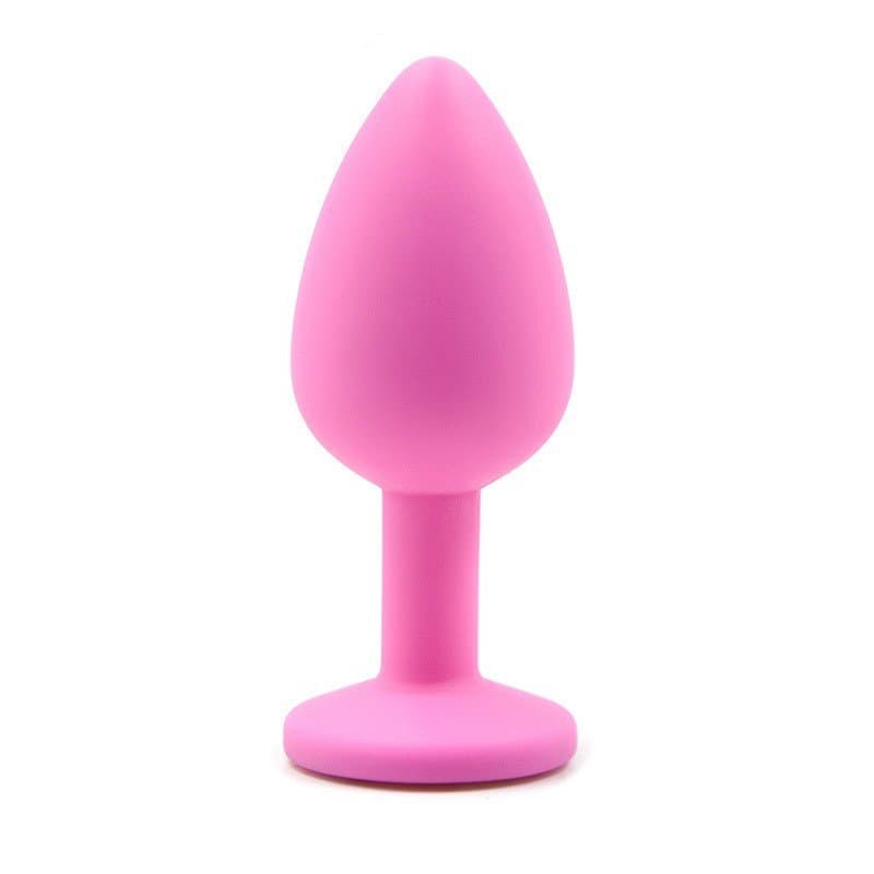 Su Geçirmez Silikon Anal Plug (Pembe)