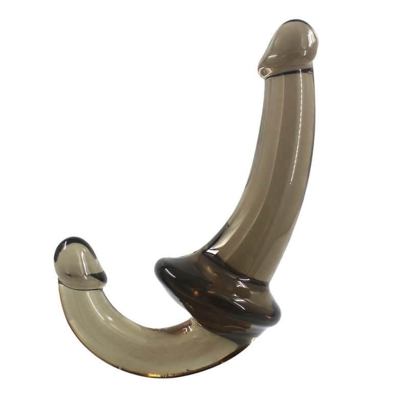 U-SHAPE – 20 Cm. – Çift Başlı Realistik Lezbiyen Dildo (Jelly Siyah)