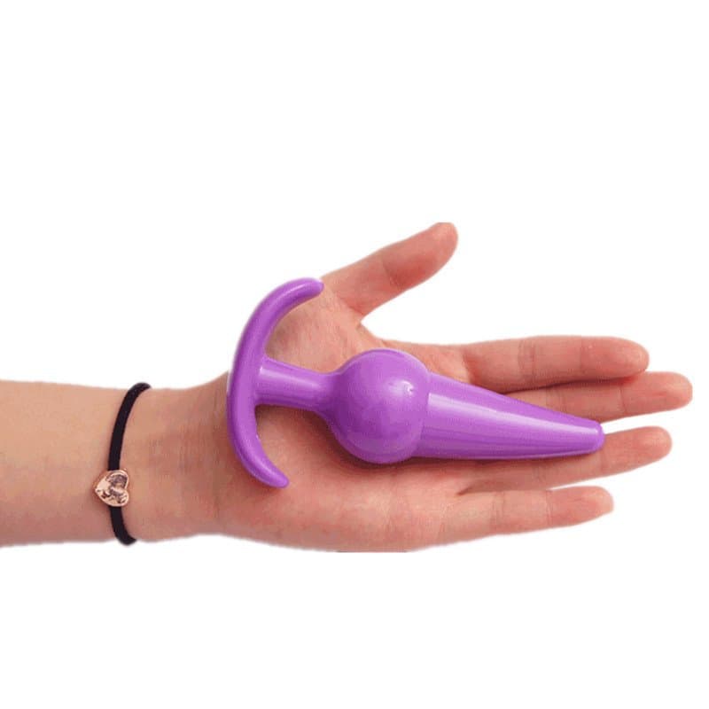 Yumuşak Silikon Anal Plug (Mor)