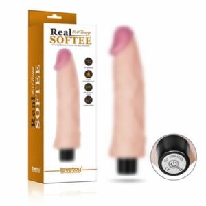 Softee 10 Titreşimli Realistik Penis Vibratör Dildo 21cm